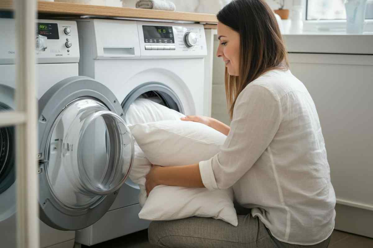 Lavare cuscini in lavatrice