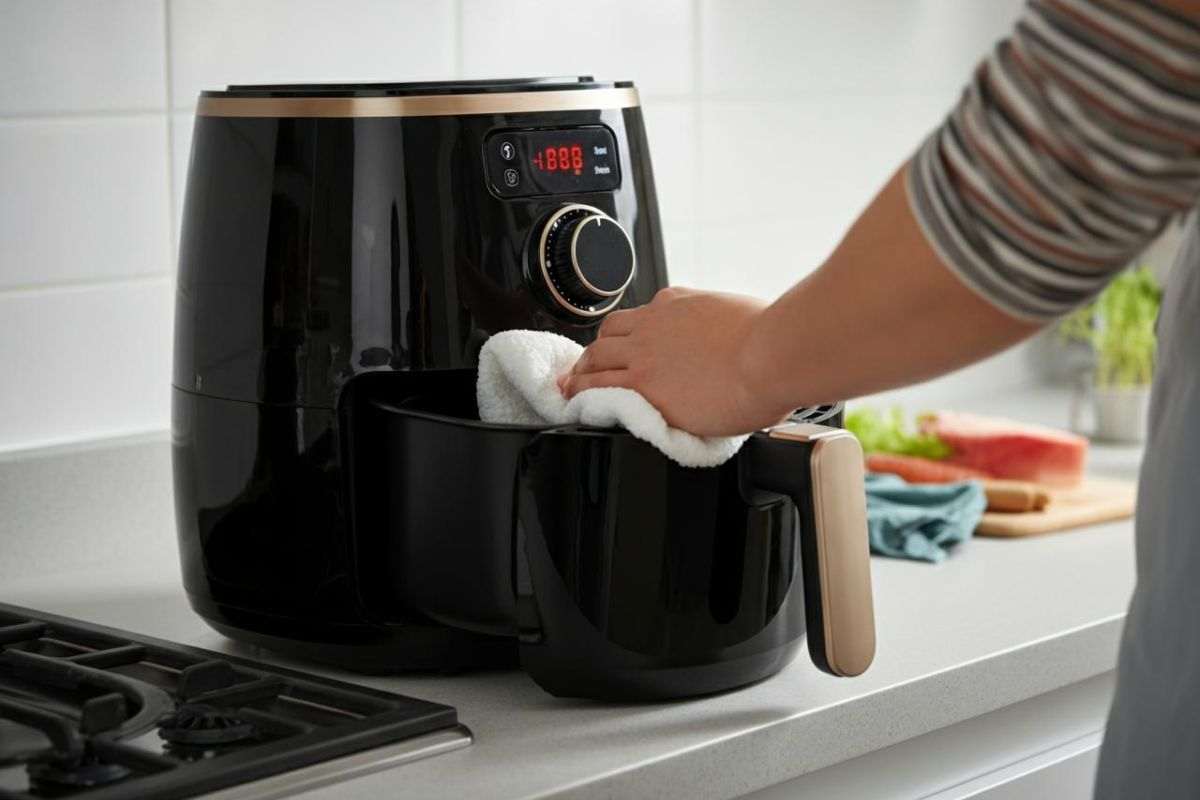 Pulizia friggitrice ad aria